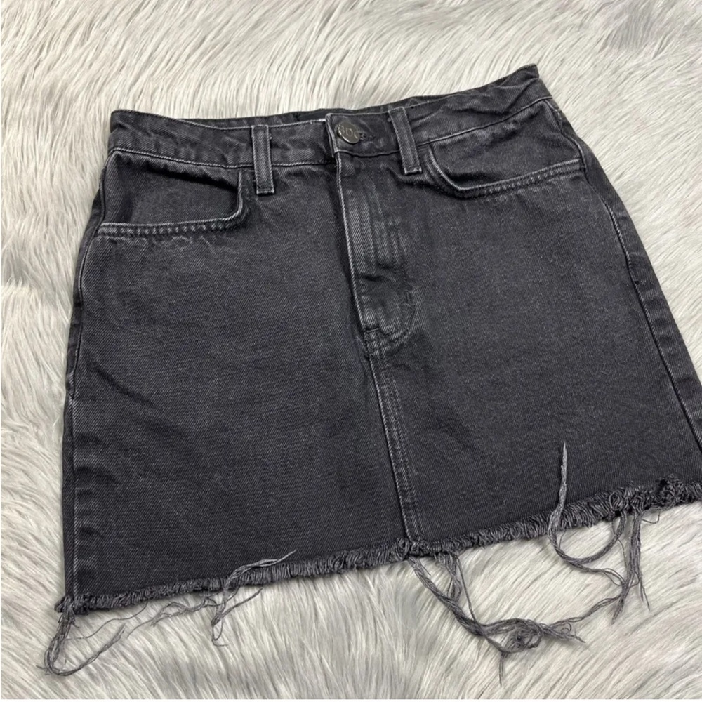 BDG Black Frayed Raw Edge Mini Skirt Size Small